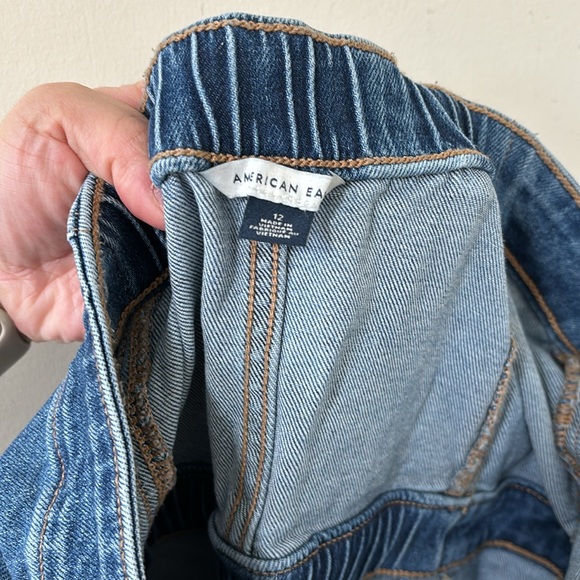 American Eagle Denim Tube Top Midi Dress Medium Wash Size 12 - Picture 11 of 12